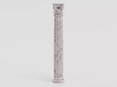 Corinthian Column V1 - Ornate Classical Pillar 3D model