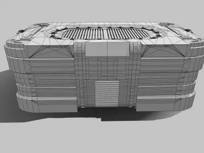Sci-Fi Crate  Low-poly 3D model buy