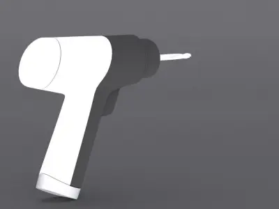 hair dryer  Low-poly 3D model