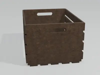Wooden crate Free 3D model