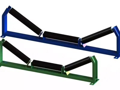 V Belt Conveyor Idler Roller for W800mm and W1000mm Free 3D model
