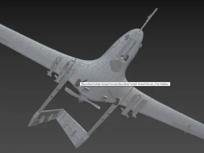 Bayraktar TB2 Turkish Armed Forces Drone 3D model