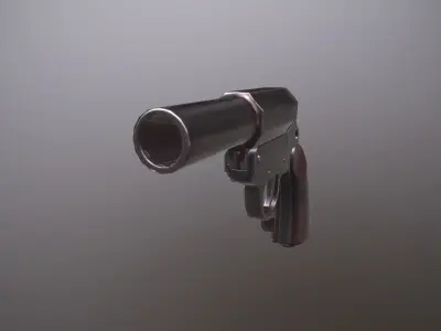 WWII Grenade Launcher Low-poly 3D model
