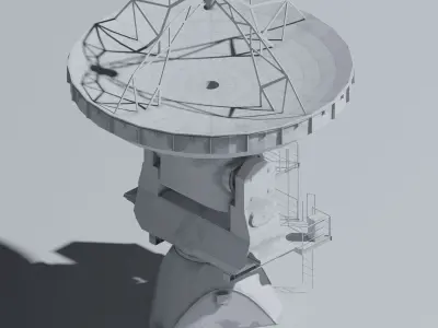 Atacama Large Millimeter Array Dish - ALMA 3D model