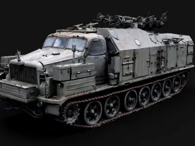 soviet military abandoned radar vehicle RAW photogrammetry 3D model