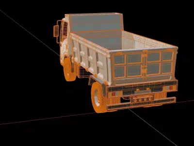 Isuzu M27 Dump Truck 3D model