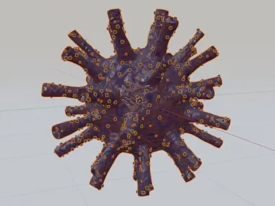 3D Artistic Corona virus model 3D model