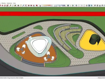 Sketchup Landscape Park J2 3D model