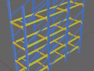 Flow Rack 3D designed model 3D model