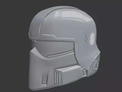 B 01 Tactical Helmet Modern Military 3D Printable  3D print model