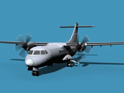 ATR-42-320 Bare Metal 3D model