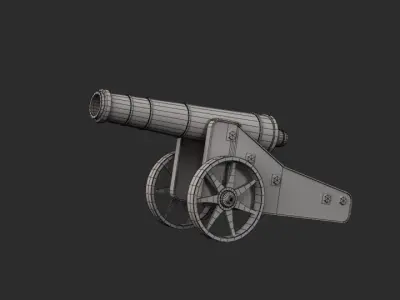Cannon Chernihiv Free low-poly 3D model
