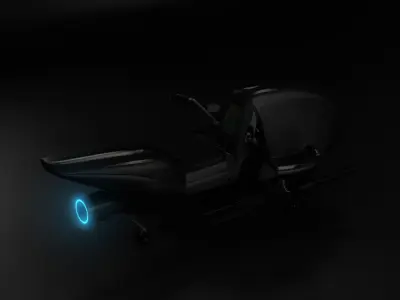 JetBike motorcycle Free 3D model