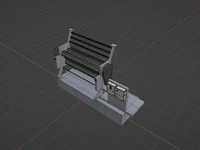 Fabric Laminating Roll 3D model