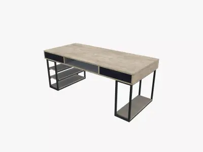Industrial Table Low-poly 3D model purchase
