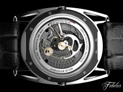 Watch mechanism 3D model