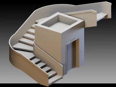 30 Elevators and Escalators- High detail 3d models 3D model
