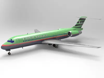 Airliner 717 3D model