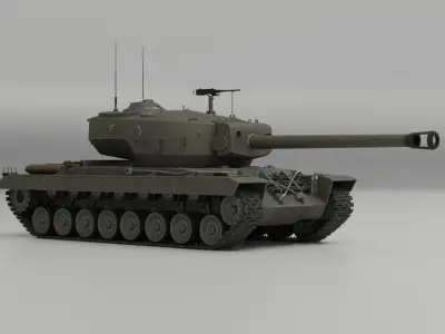T30 American heavy tank 3D model purchase