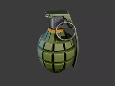 Military Hand Grenade 3D Model 3D model