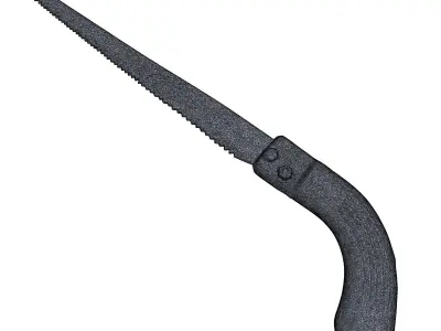 Old Handsaw Low Poly Low-poly 3D model