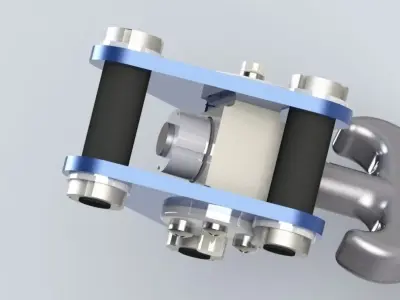 Hook crank Free 3D model