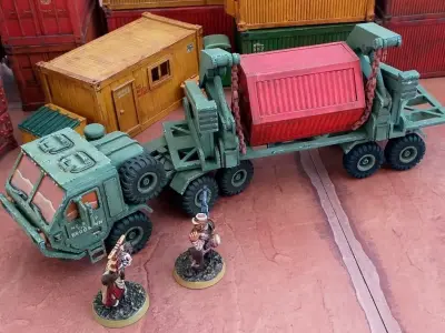 Military Transporter - 28mm Sci-Fi 3D print model