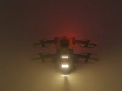 S11-01 - drone Low-poly 3D model