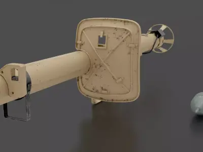 Panzerabwehrwaffe Low-poly 3D model