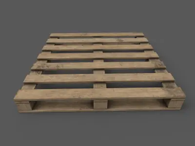 Pallet 01 Game Ready Low-poly 3D model
