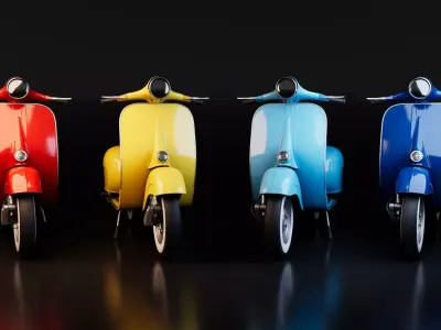 Scooters 3D model