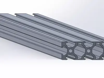 V-Slot 2060 Aluminum Profile Engineering Standard 3D model  3D model