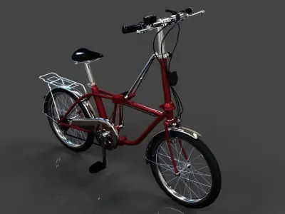 Folding bike Free 3D model