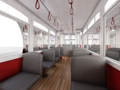 3D tram model lisbon - lisbon 3D model