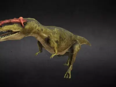 Allozaur Jurassic Dinosaur Low-poly 3D model