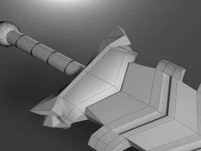 Sword Free low-poly 3D model 9
