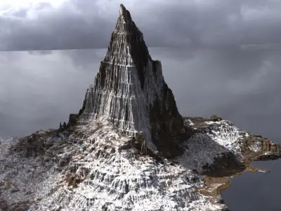 Dark Dragon Mountain 3D model