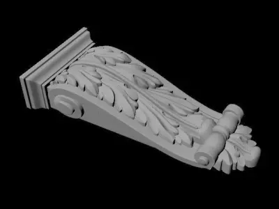 carved pilaster 3D model 14