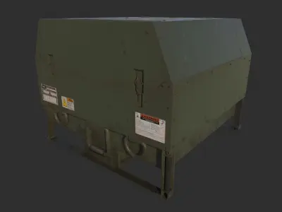 Military Generator 01 Low-poly 3D model