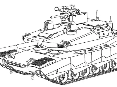 Abrams X 3D print model