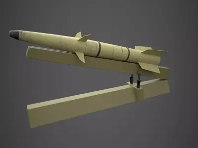 missile Low-poly 3D model purchase