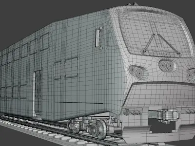 Bombardier BiLevel coach 3D model