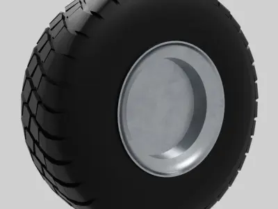 Tire 3D Model wheel Free low-poly 3D model