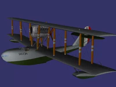 SIAI S 16 Low-poly 3D model