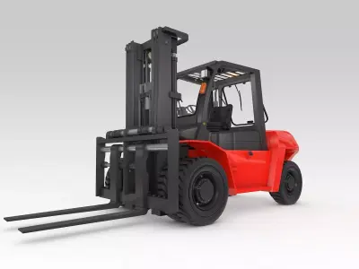 Forklift big 3D model