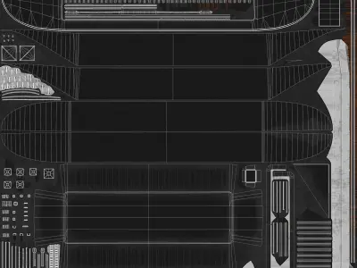 Industrial Barge A 3D model