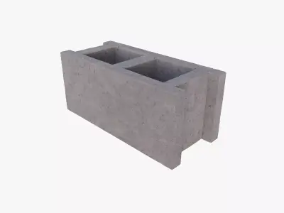 Cinderblock 2 Low-poly 3D model