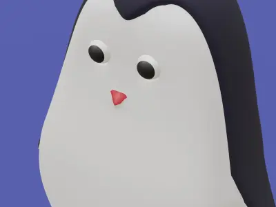 Cute penguin Free 3D model