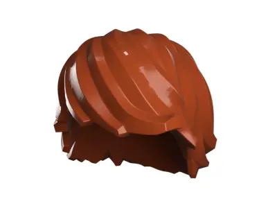 Custom3Dprint Minifigure Accessory - Minifigure Hair S2 - 005 3D print model