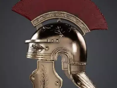 ancient roman helmet 3d model 3D model